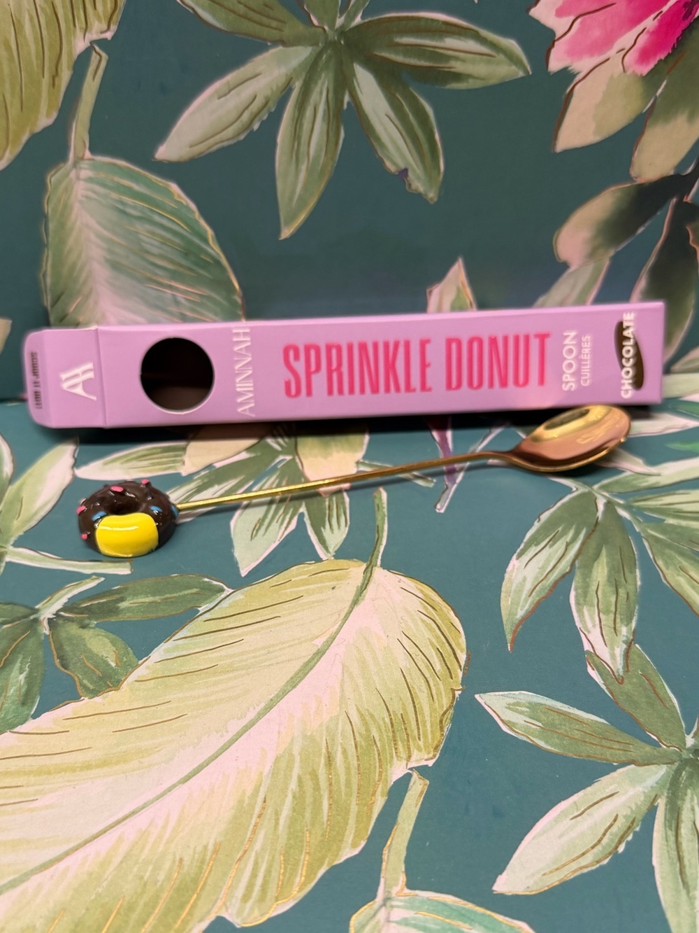 Aminnah Sprinkle Donut Body Butter Spoon Chocolate Brown NIB